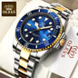 Orologi Al Quarzo クォーツ時計 Luxury Business Watches Big Dial Watch Gift Gold Watch for Men Rotatable Bezel Sapphire Glass Stainless Steel Band Sport Quartz Wristwatch Reloj Uhrenbeweger — image 6 of 21