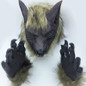 Halloween Gloves Animal Gloves Silicone Mask Lion Tiger Wolf Head Mask Wolf Gloves — image 4 of 20