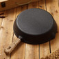 Cast Iron Skillet for Camping and Grilling - Pre-Seasoned Non-Stick Frying Pan for Steak, Home Kitchen, and Outdoor Cooking — image 6 of 12