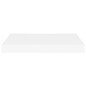 Minimalist White MDF Floating Shelf | Single Tier Display for Modern Home Decor — image 4 of 8
