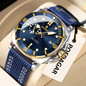 Luxury Trendy Man Wristwatch Square Dial Waterproof Luminous Date Week Men Watch Simple Business Quartz Leather Men's Watches Reloj — image 19 of 31