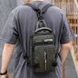 Men's Crossbody Bag, Multi-functional Waterproof Casual Shoulder Bag Fashion Single Shoulder Crossbody Bag Shoulder Backpack With USB Charging Port, Multiple Pockets For Hiking Cycling Mountaineering — image 22 of 34