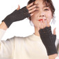 Winter Warm Gloves Fingerless Wrist Length Warm Gloves Hand Arm Warmer Half Finger Gloves Stretchy Knitted Gloves ZOU — image 14 of 22
