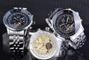 Automatic Watches for Men Fashion Brand JARGAR Men's Big Face Automatic Mechanical Male Wrist Watch Steel — image 14 of 25