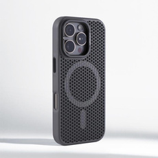 Invisible Lens Holder Honeycomb Grid Mesh Cooling Case For iPhone 17 16 Pro Max 15 14 13 12 Pro Magnetic Wireless Charging Cover — image 3 of 19