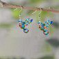 Cute Hummingbird Pendant Necklace Earrings Colorful Charm Jewelry Set for Her — image 5 of 10