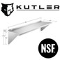 Stainless Steel Shelf - NSF Commercial Kitchen Wall Shelving — image 15 of 26