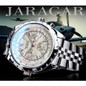Jaragar 3 Dial Men's Automatic Watch Stainless Steel Mechanical Men's Watches Date Week Display Luminous Wristwatch Blue Glass — image 7 of 20