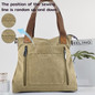 1pc Ladies' Large-capacity Tote Bag, Suitable for Office and Commuting, Classic and Simple, Casual and Versatile Design, Zippered Bag, Handbag — image 23 of 46