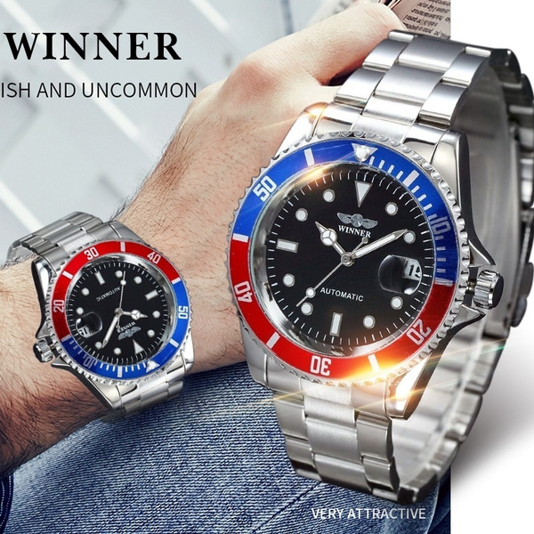 Stainless Steel Band Sport Automatic Watch Luxury Multifunction Business Wristwatch — image 1 of 15