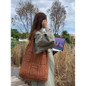 New Knitted Bag Retro Hollow Knitted Bag, Shoulder Bag, Women's Handbag, Shopping Bag, New Shoulder Bag, Fashion Women's Shoulder Bag, New Crossbody Bag, Christmas Gifts, Mother's Day Gifts, Thanksgiving Gifts, Valentine's Day Gifts — image 17 of 21