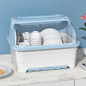 Oversized Kitchen Dish Rack with Drainer and Lid – Utensil and Plate Drying Storage Cabinet — image 6 of 7