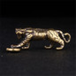 4PCS Tiger Casting Animal Figurine Abstract Geometric Style Metal Retro Sculpture Home Office Room Desktop Decoration Gift Diy — image 6 of 9