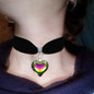 Fashion Velvet Choker Heart Crystal Pendant Necklaces Black Velvet Clavicle Chain Necklace Simple Velvet Women Jewelry — image 9 of 9